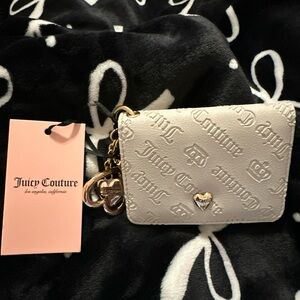 Juicy Couture Cream and Pink Card Holder